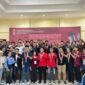 Foto: Efrem Elman Siarif Ndruru dan Noval Fahrizal Gunawan usai terpilih menjadi Ketua dan Sekretaris DPC GMNI Jaktim Periode 2025-2027 bersama Para Peserta Konfercab/MARHAEN.ID.